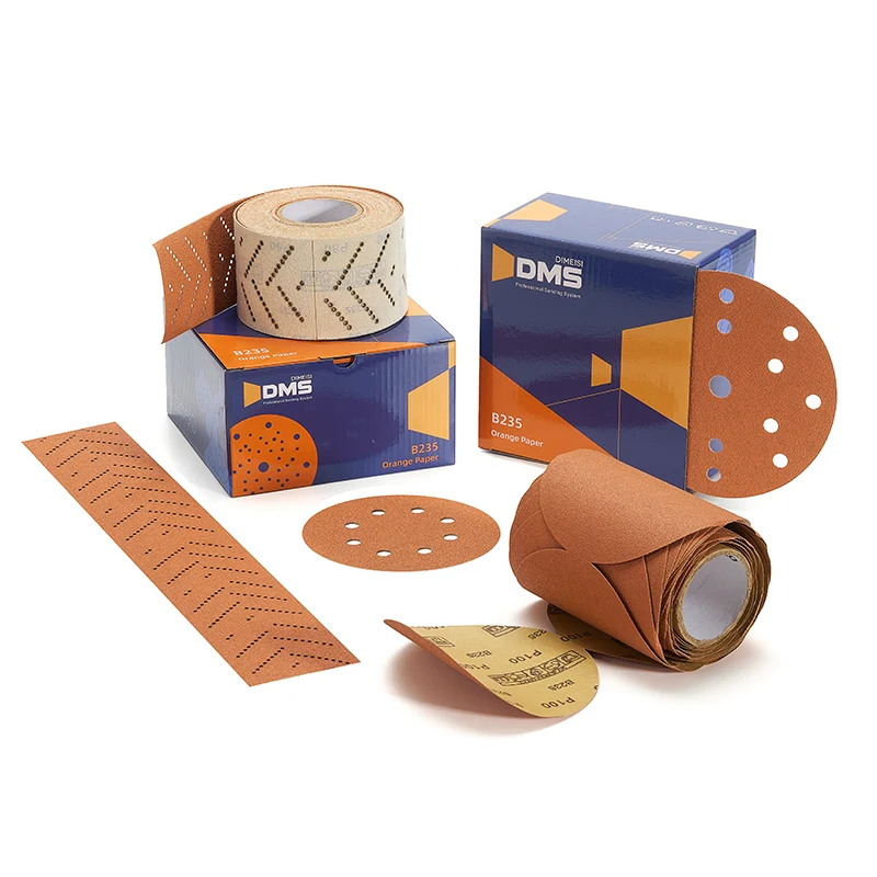 Papier de verre orange