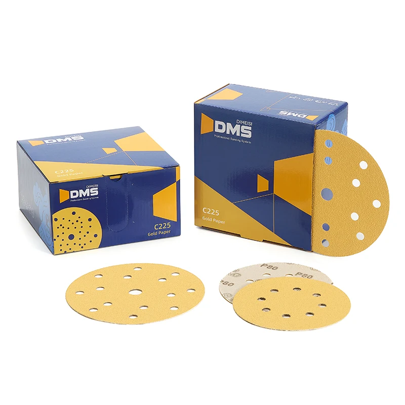 Papier de verre doré